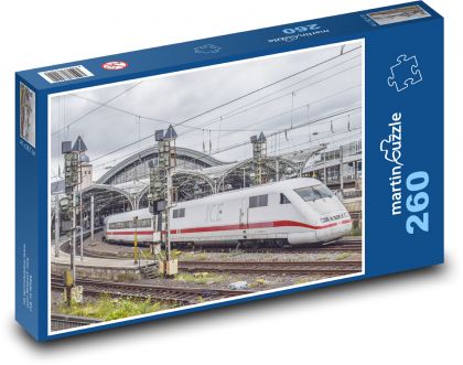 The train leaves from the station - Puzzle 260 pieces, size 41x28.7 cm 