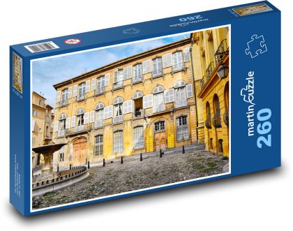 Place d´Albertas - Aix en Provence - France - Puzzle 260 pieces, size 41x28.7 cm 