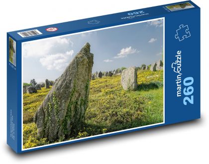 Megalitické kameny v krajině Bretaně - puzzle 260 dílků