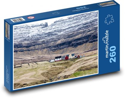 Bývanie na Faerských ostrovoch - Puzzle 260 dielikov, rozmer 41x28,7 cm