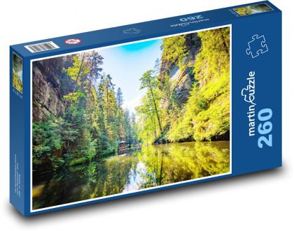 Rieka v lesnej tiesňave - Puzzle 260 dielikov, rozmer 41x28,7 cm