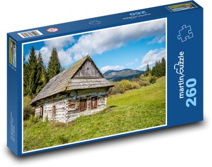 Zapomenutá horská chalupa - puzzle 260 dílků