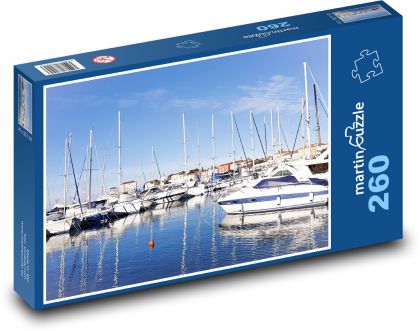 Morning at the marina - Puzzle 260 pieces, size 41x28.7 cm 