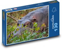 Ruhiges Nilflusspferd Puzzle 130 Teile - 28,7x20 cm