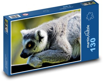 Lemur - opica - Puzzle 130 dielikov, rozmer 28,7x20 cm 
