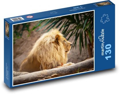 Lev - kráľ zvierat - Puzzle 130 dielikov, rozmer 28,7x20 cm 