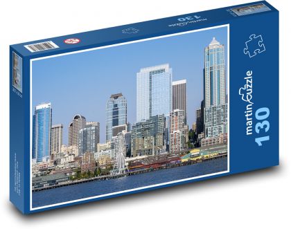 Seattle - záliv - Puzzle 130 dílků, rozměr 28,7x20 cm