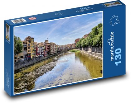 Girona - Španělsko, řeka - puzzle 130 dílků