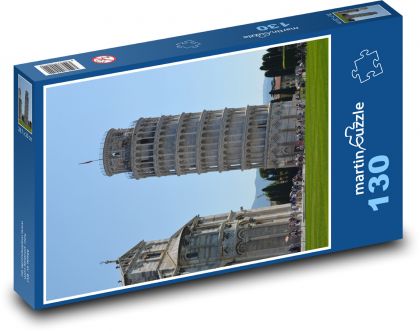 Pisa - Šikmá veža, Taliansko - Puzzle 130 dielikov, rozmer 28,7x20 cm 