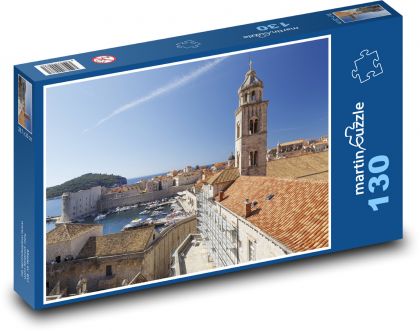 Dubrovník - Kostol, Chorvátsko - Puzzle 130 dielikov, rozmer 28,7x20 cm 