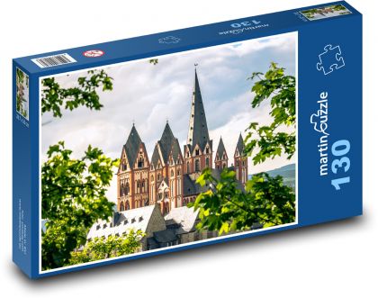 Limburg - katedrála, Německo - Puzzle 130 dílků, rozměr 28,7x20 cm