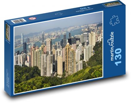 Hong Kong - Čína, Asie - puzzle 130 dílků