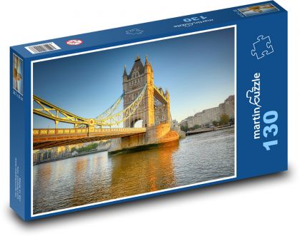 Most - cestovný ruch, rieka - Puzzle 130 dielikov, rozmer 28,7x20 cm 
