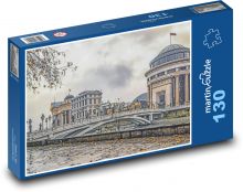 Budovy - most, rieka Puzzle 130 dielikov - 28,7 x 20 cm 
