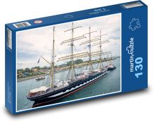 Loď na mori Puzzle 130 dielikov - 28,7 x 20 cm 