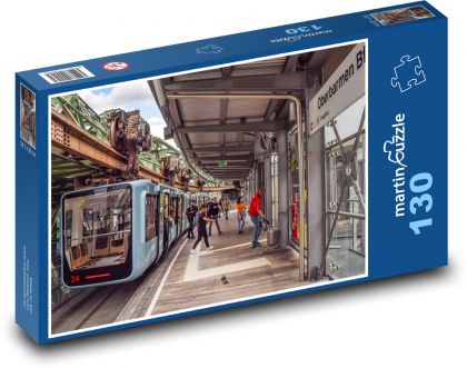 Visutá dráha - Schwebebahn, Německo - puzzle 130 dílků