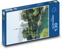 Mostar - Bosnia and Herzegovina, mosque Puzzle 130 pieces - 28.7 x 20 cm 