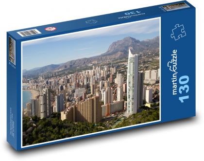 Benidorm - Stadt, Spanien - Puzzle - 130 Teile