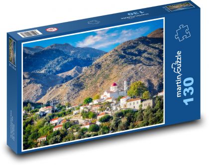 Stadt - Natur, Berge - Puzzle - 130 Teile