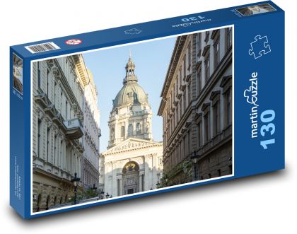 Matyášův chrám - Budapešť, Maďarsko - Puzzle 130 dílků, rozměr 28,7x20 cm