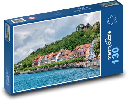Meersburg - město u Bodamského jezera, Německo - puzzle 130 dílků