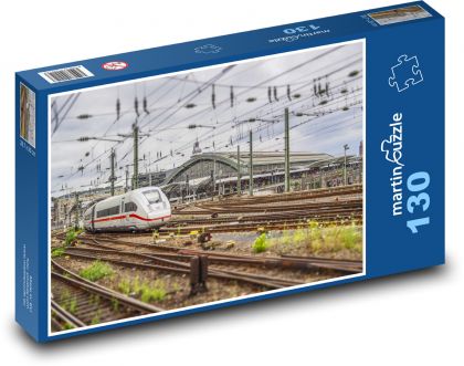 Vlak na železnici - Puzzle 130 dielikov, rozmer 28,7x20 cm 