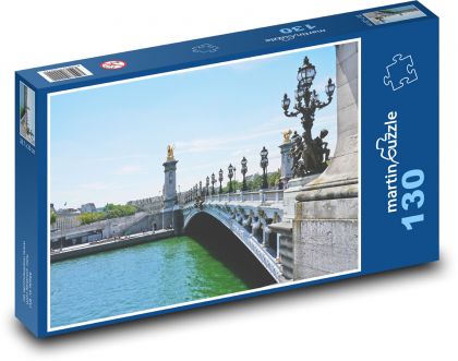 Paryż - Francja - Puzzle 130 elementów, rozmiar 28,7x20 cm