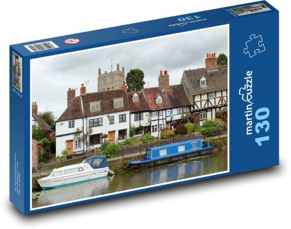 Kanal - Boote, Häuser - Puzzle - 130 Teile