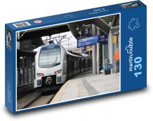 Pociąg - koleje, tory Puzzle 130 elementów - 28,7x20 cm