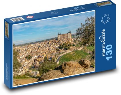 Toledo - Alcazar, Španielsko - Puzzle 130 dielikov, rozmer 28,7x20 cm 