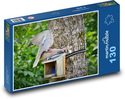 Dove - pigeon, bird - Puzzle 130 pieces, size 28.7x20 cm 