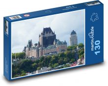 Quebec - zamek Frontenac, Kanada Puzzle 130 elementów - 28,7x20 cm
