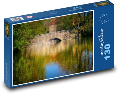 Řeka - most - puzzle 130 dílků