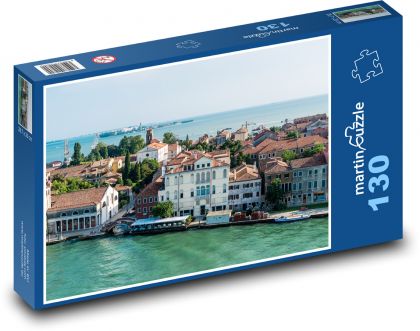 Benátky - Taliansko, pobrežie - Puzzle 130 dielikov, rozmer 28,7x20 cm 