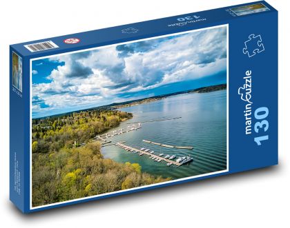 Sztokholm - Szwecja, jezioro - Puzzle 130 elementów, rozmiar 28,7x20 cm