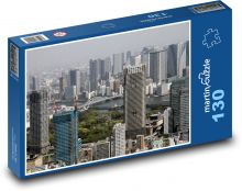 Tokio - Japonsko, mrakodrapy Puzzle 130 dielikov - 28,7 x 20 cm 