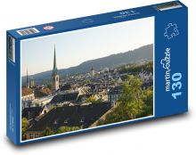 Zurych - Szwajcaria, miasto Puzzle 130 elementów - 28,7x20 cm