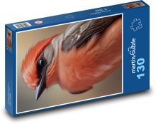 Vogel mit Orangenfedern Puzzle 130 Teile - 28,7x20 cm