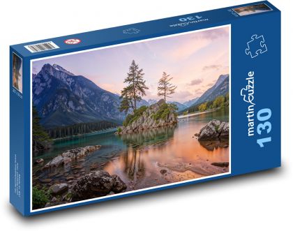 Dämmerung über dem See - Puzzle - 130 Teile