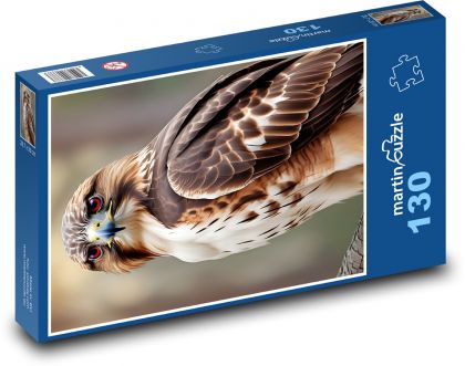 Lesný predátor - žeriav - Puzzle 130 dielikov, rozmer 28,7x20 cm 