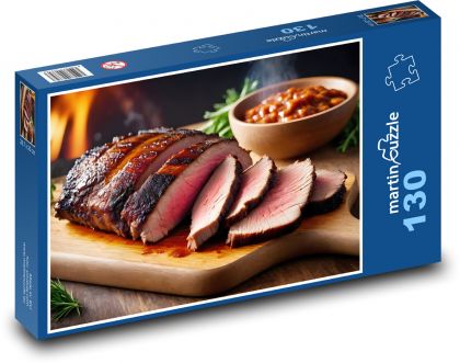 Fleisch zum Abendessen - Puzzle - 130 Teile