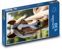 Kůň na farmě Puzzle 130 dílků - 28,7 x 20 cm
