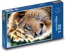 Löwe mit Riesenmähne Puzzle 130 Teile - 28,7x20 cm