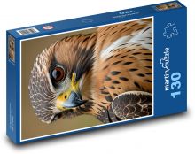 Sokół - ptak drapieżny Puzzle 130 elementów - 28,7x20 cm