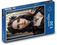Frau - gotisches Porträt Puzzle 130 Teile - 28,7x20 cm