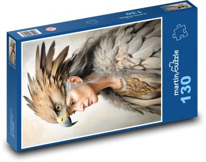 Frau im Körper eines Adlers - Puzzle - 130 Teile