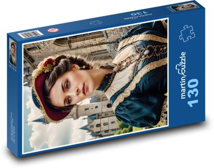 Portrét viktoriánskej ženy - Puzzle 130 dielikov, rozmer 28,7x20 cm 