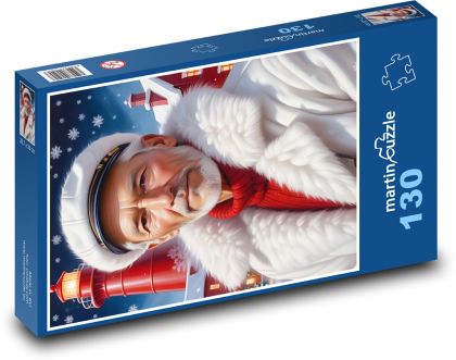 Námorník - maják, muž - Puzzle 130 dielikov, rozmer 28,7x20 cm 