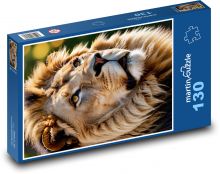 Lev - král zvířat Puzzle 130 dílků - 28,7 x 20 cm