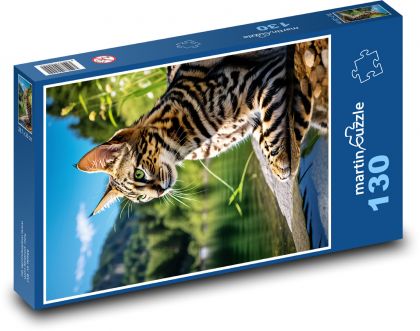 Kot jeziorny - Puzzle 130 elementów, rozmiar 28,7x20 cm